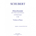 SCHUBERT Franz / METRATONE Alexandre Polonaise en sib maj. (d580) violon et piano Partition