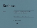 Schumann-Variationen Es-Dur op. 23 f�r ein Klavier zu vier H�nden