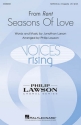 Seasons of Love from 'Rent' for mixed choir divisi a cappella score