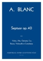 Septuor op.40 pour violon, alto, clarinette, cor, basson, violoncelle et contrebasse partition et parties