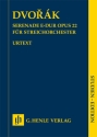 Serenade E-Dur op. 22 f�r Streichorchester Studienpartitur