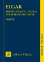Serenade e-Moll op. 20 f�r Streichorchester Studienpartitur