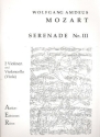 Serenade Nr. 3 f�r 2 Violinen und Violoncello (Viola) Stimmen