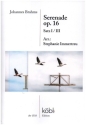 Serenade op.16 Satz 1/3 f�r 8 Fl�ten, 2 Altfl�ten, 2 Bassfl�ten und Kontrabass ad lib Partitur und Stimmen