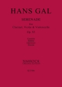 Serenade op.93 f�r Klarinette, Violine und Violoncello Studienpartitur