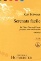 Serenata facile f�r Fl�te, Oboe und Fagott Partitur und Stimmen