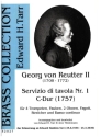 Servizio di tavola Nr.1 C-Dur f�r 4 Trompeten, Pauken, 2 Oboen, Fagott, Streicher und Bc Partitur und Stimmen
