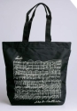 Shopper Beethoven schwarz 38x39x15cm + Henkel