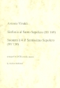 Sinfonia al Santo Sepolcro RV169 and Suonata � 4 al Santissimo Sepolcr for 4 recorders (SATB) score and parts