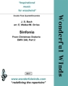 Sinfonia (Christmas Oratorio) BWV 248, Part 2 for double flute quartet score and parts