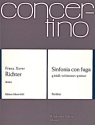 Sinfonia con fuga g-Moll f�r Kammerorchester Partitur