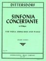 Sinfonia concertante D major for viola, stringbass and piano parts