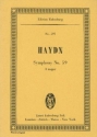 Sinfonie A-Dur Nr.59 Hob.I:59 f�r Orchester Studienpartitur