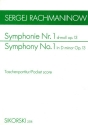 Sinfonie d-Moll Nr.1 op.13 f�r Orchester Studienpartitur