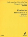 Sinfonietta in E f�r Orchester Studienpartitur