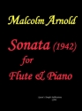 Sir Malcolm Arnold, Sonata (1942) for flute & piano Partitur und Stimme