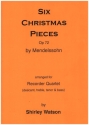Six Christmas Pieces op.72 for 4 recorders (SATB) score and parts