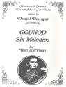 Six Melodies for horn and piano