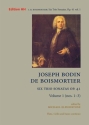 Six Trio Sonatas, Op. 41, vol 1 flute, violin & basso continuo Full score and  parts