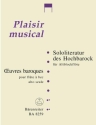 Sololiteratur des Hochbarock f�r Altblockfl�te solo
