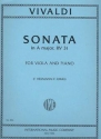 Sonata  A major for viola and piano
