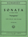 Sonata a minor D821 for cello and piano Arpeggione