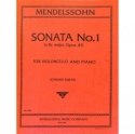 Sonata b flat major no.1 op.45 for violoncello and piano