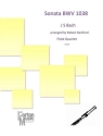 Sonata BWV 1038 for 2 flutes, alto flute and bass flute score and parts