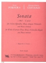 Sonata c-Moll f�r Violine, obligates Violoncello und Bc Partitur und Stimmen