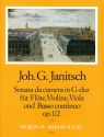 Sonata da camera G-Dur op.1,2 f�r Fl�te, Violine, Viola und Bc Partitur und Stimmen (Bc ausgesetzt)