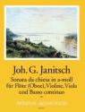 Sonata da chiesa a-Moll f�r Fl�te (Oboe), Violine, Viola und Bc Partitur und Stimmen (Bc ausgesetzt)