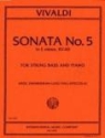 Sonata e minor no.5 RV40 for cello and bc for string bass and piano