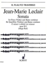 Sonata e-Moll op. 2/1 f�r Fl�te (Violine) und Basso continuo