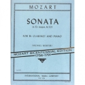 Sonata Eb major for clarinet in b flat and piano