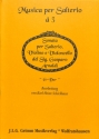Sonata G-Dur per salterio, violino e violoncello Stimmen