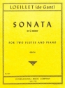 Sonata In g Minor for 2 flutes and piano