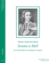 Sonate a-Moll f�r Altblockfl�te und obligates Cembalo Partitur und Stimmen
