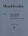 Sonate B-Dur op.45 f�r Violoncello und Klavier