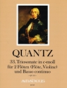 Sonate c-Moll Nr.33 QV2:3 f�r 2 Fl�ten (Fl�te, Violine) und Bc