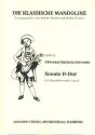 Sonate D-Dur f�r Mandoline und Gitarre Partitur und Stimmen