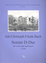 Sonate D-Dur f�r Violoncello und Klavier