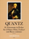 Sonate D-Dur Nr.10 QV2:12 f�r 2 Fl�ten (Fl�te, Violine) und Bc