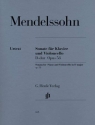 Sonate D-Dur op.58 f�r Violoncello und Klavier