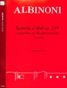 Sonate d-moll op.2,4 f�r Blockfl�tenensemble (SSATB) Partitur und Stimmen