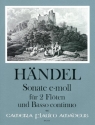 Sonate e-moll f�r 2 Fl�ten und Bc