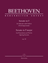 Sonate F-Dur op.24 'Fr�hlingssonate' f�r Violine und Klavier