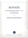 Sonate f�r Sopransaxophon und Klavier