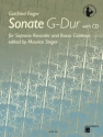 Sonate G-Dur (+CD) f�r Sopranblockfl�te und Bc