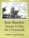 Sonate G-Dur f�r 2 Violoncelli 2 Spielpartituren