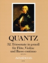 Sonate g-Moll Nr.32 QV2:34 f�r 2 Fl�ten (Fl�te, Violine) und Bc